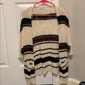 Colorful cardigan with side pockets
